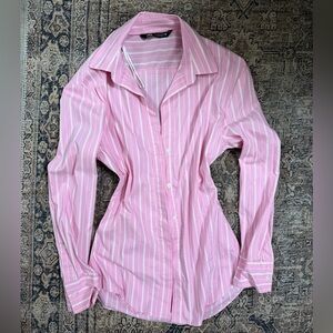 Zara Pink Striped Women's Top